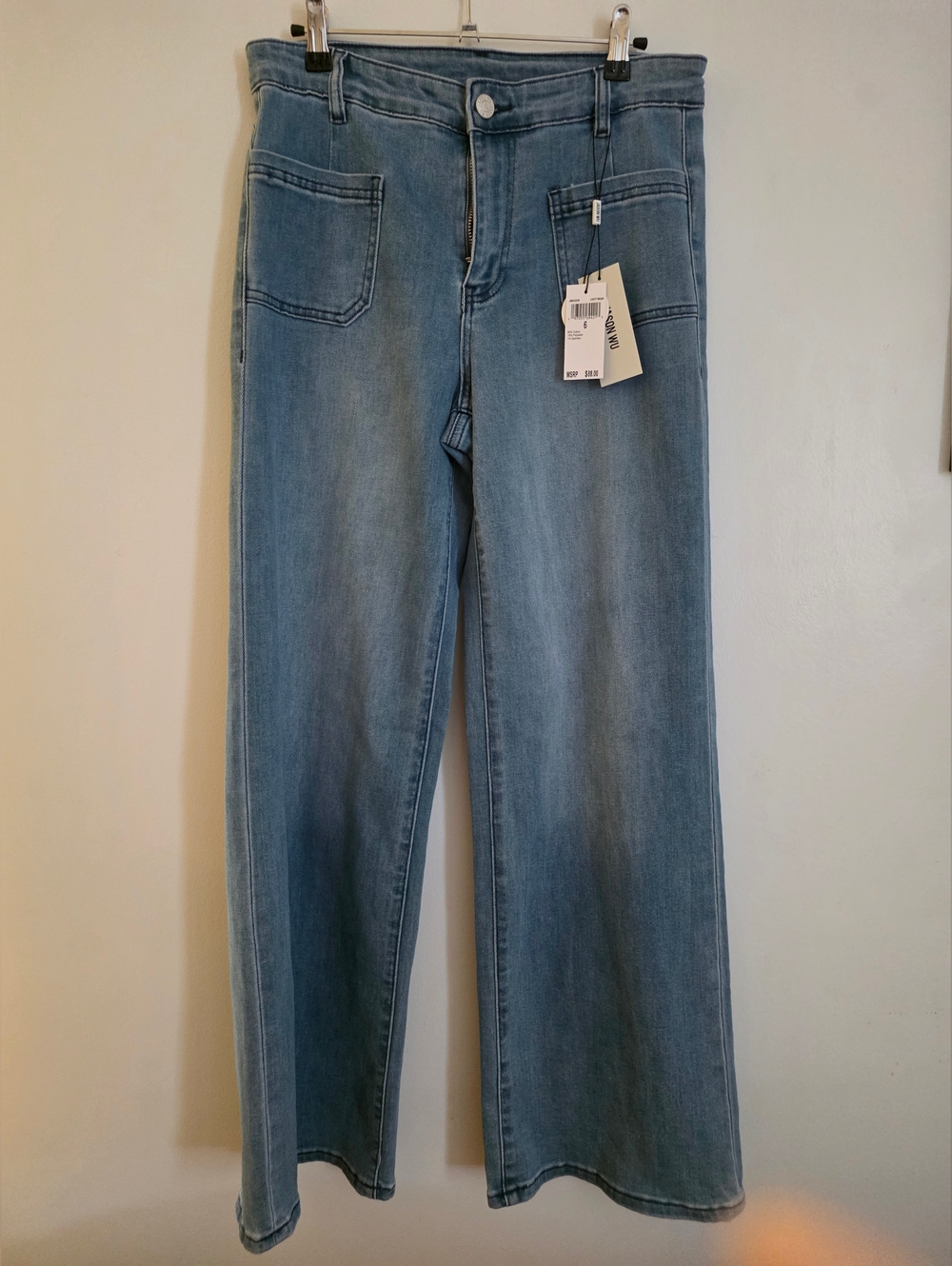 Jason Wu Light Blue High-Rise Wide-Leg Jeans